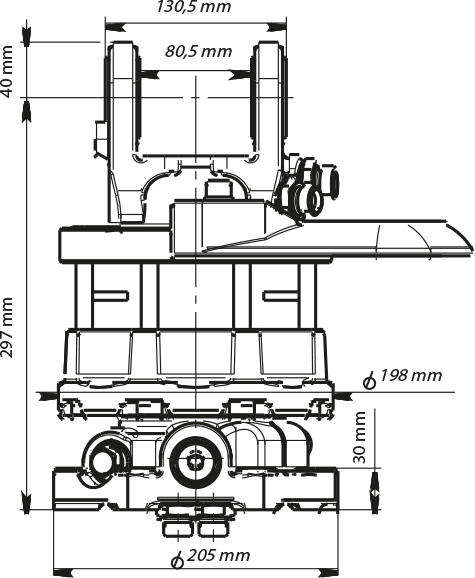 Rotator GR 603 mit Flansch